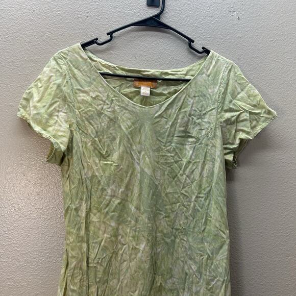 Nani Hawaii Tori Richard Womens Hawaiian Dress Large Floral Aloha Flutter Sleeve - Picture 2 of 10